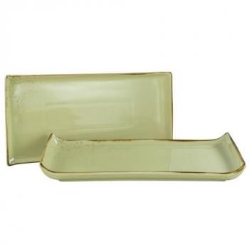 CreaTable Servierplatte NATURE COLLECTION sand Steinzeug B/L: ca. 165x33 cm
