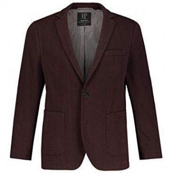 JP1880 Plus Size Blazer for Men, Red, Size 56, Polyester/Cotton/Viscose