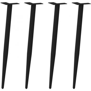 Piattaforma tavolo caffè conico nero in acciaio, 72 cm