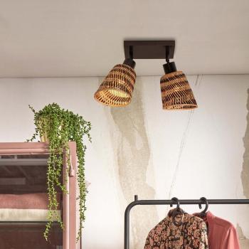 Plafonnier Bamboo Noir – Design Moderne