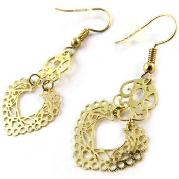 Carmen Gold Drop Earrings – Les Trésors de Lily Collection