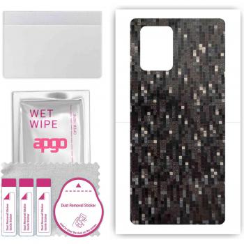 Apgo Vinyl Skin Case Compatible with Samsung Galaxy S10 Lite, Carbon Black Pixel