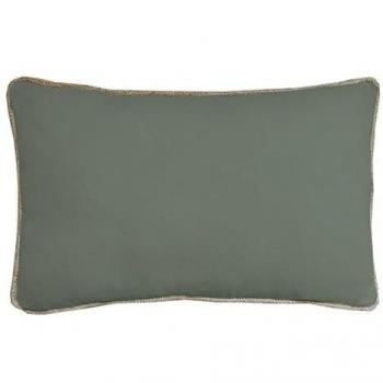 Coussin coton recyclé CORDIA vert kaki