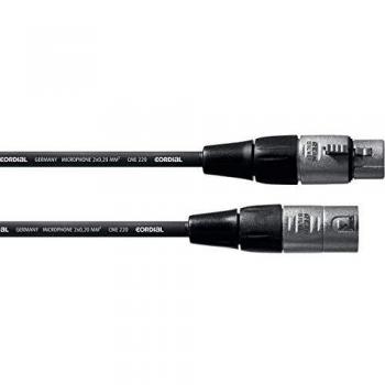 XLR Cordial CFM 20 m – Cavo Audio con Connettore Nero