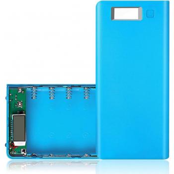 Pack batterie externe 8 × 18650, boîtier compact et indicateur de charge