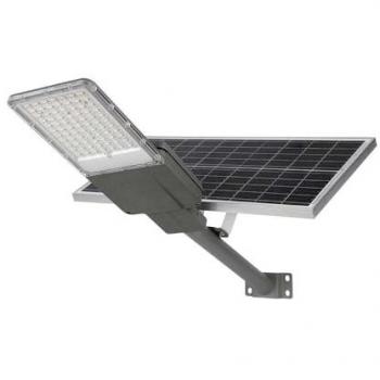 V-TAC Armatura Stradale Chip Bridgelux con Pannello Solare 20W Colore Grigio 6500K IP65