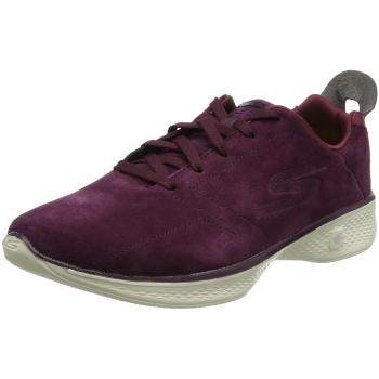 Skechers Women's Go Walk 4 Low-top Sneaker in Maroon color with size 40 EU