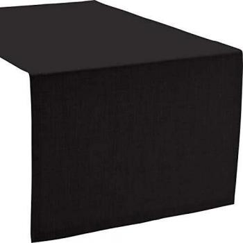 Sander Loft‑Tischläufer – 50 × 140 cm, graue Graphitfarbe, anti‑flecken