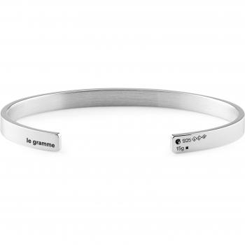 Le 15g Bangle Ribbon Bracelet in Silver