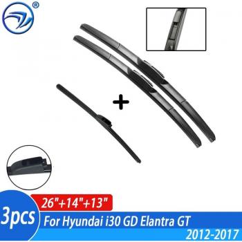 Hyundai i30 GD Elantra GT Windshield Wiper Blades Set 26 14 13