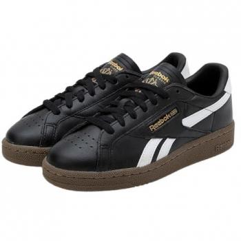 Reebok Unisex Club C Grounds Sneaker, Schwarz/Weiß/Braun EU47