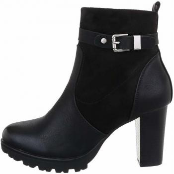 Ital Design Stiefel High Heel – schwarze Synthetik‑Ausführung, Gr. 41