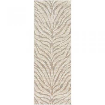 Beige Scandi Zebra Area Rug