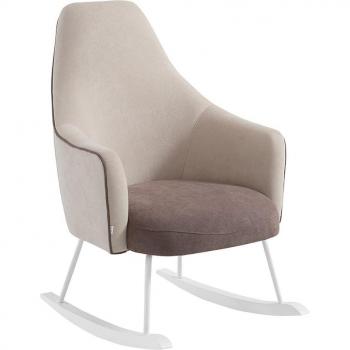 Micuna Poltrona Moom Allattamento Beige Bianco Marrone Antimacchia