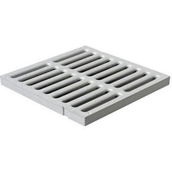Grille Sol PVC 435x435 mm, Renforcée et anti-choc – 37 kN – Gris