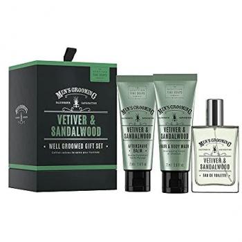 Cofre de Cuidado Personal Masculino Vetiver y Sándalo