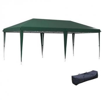 Cenador Plegable para Fiestas y Camping – Outsunny 6x3 m, Bolsa de Transporte incluida