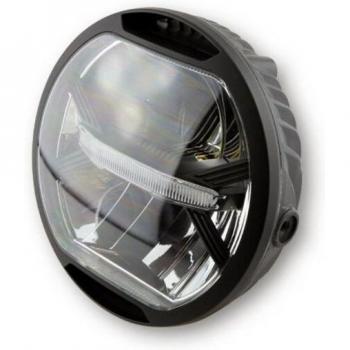 Faro KOSO Thunderbolt LED con luce di parcheggio, nero