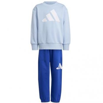 Pantaloni Adidas Essentials Joggers Glow Blue / Bianco 7-8 Anni