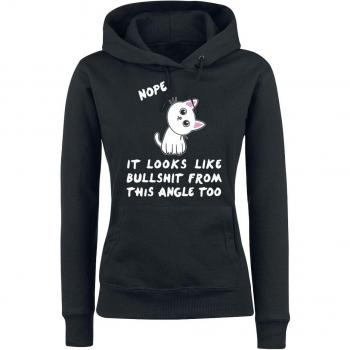 Veste à Capuche Tierisch “Bullshit” – Noir, Femme, XS-XXL