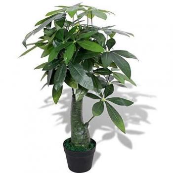 Artificial Fortune Tree Plant with Pot 85 cm Green