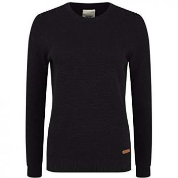 OXMO Damenpullover OXSarah in 50% Baumwolle / 50% Polyacryl, schwarz, L