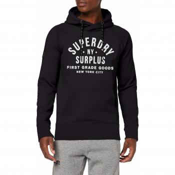 Superdry Surplus Goods Graphic Hood Capucha para Hombre, Negro (Jet Black 12a), XXX-Large