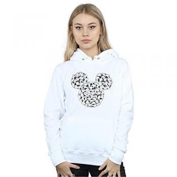 Vintage Disney Hand‑Head Graphic Hoodie (White)