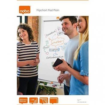 Nobo Flipchart Pad Plain 650x955mm