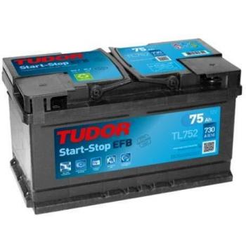 TL752 Starter battery Tudor 75 Ah 730 A