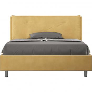 Cama Dobles Apía 140x210 Ocre con Microfibra Acolchada