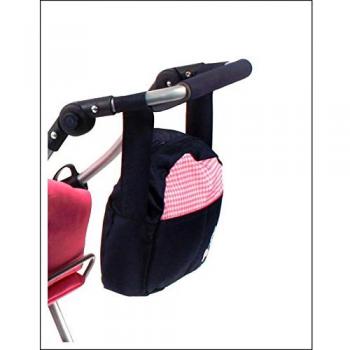 Sac à langer pour poupées Bayer Chic 2000, marine avec motif Vichy