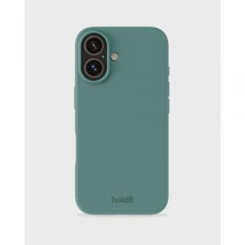Silicone Hülle Holdit iPhone 16 – Moosgrün, Apple‑Kompatibel
