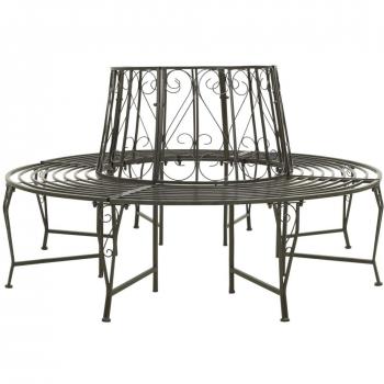 VidaXL Patio Tree Bench 63 Steel