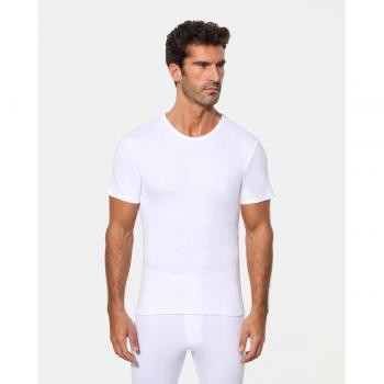 Camiseta de fibra para hombre manga corta 0806