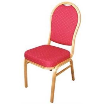 Set de 4 Sillas Banquete Apilables Respaldo Arqueado Estampado Rojo U525