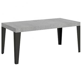 Mesa extensible 90x180/284 cm Flame Cemento Antracita