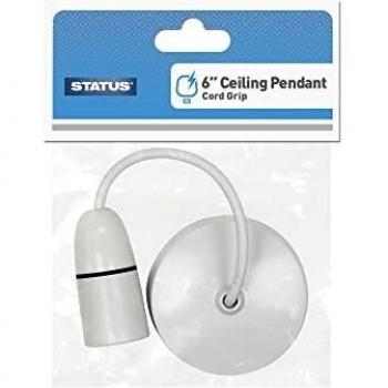 Status 6 Inch Ceiling Pendant Bayonet Cap (BC/B22) 6A Model S6INCPB4/ST-85
