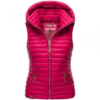 NAVAHOO Damen Designer Weste Shadaa mit abnehmbarer Kapuze