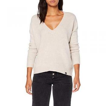 Felpa Superdry Isabella Slouch Vee Knit Donna Oatmeal