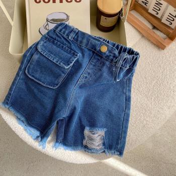 Boys Girls Korean Denim Shorts