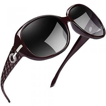 Lunettes de soleil classiques pour femmes avec polarisation et protection UV400 à la mode et vintage