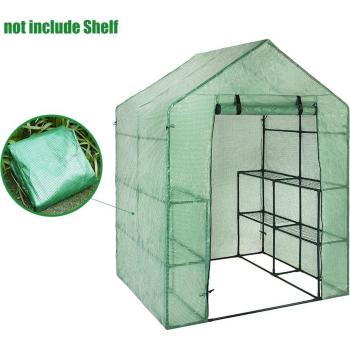 Couverture de serre extérieure en plastique sans étagère pour mini serre