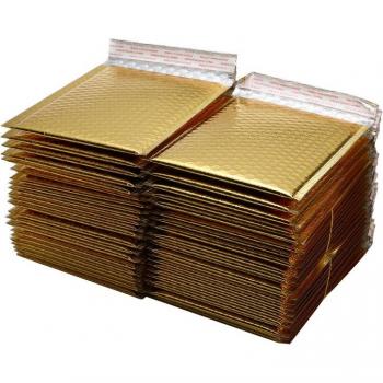 Bolsas de burbujas de papel dorado 180x230mm