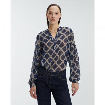 Blusa de manga larga con estampado Andam para mujer