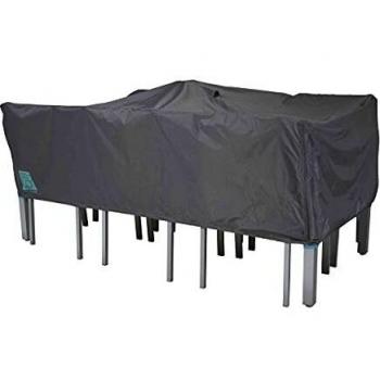 Housse de table de jardin 6-8 personnes rectangulaire