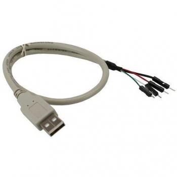 Câble InLine USB 2.0, 0,40 m, beige