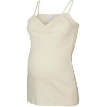 Top Maternità Mamalicious MLEMILY Grigio con Dettagli Bianchi