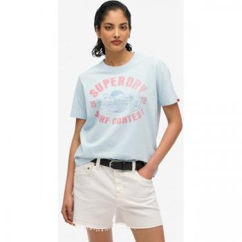 T-shirt Superdry Lo-Fi Bleu Décontracté S