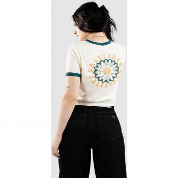 Salty Crew Blütenliebe Ringer T-Shirt Kelp